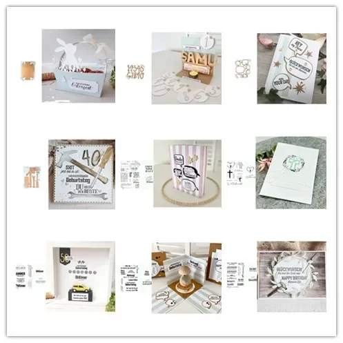 Neuankömmling Presell Rabbit Stirbt und Stempel für DIY Scrapbooking/Fotoalbum, dekorative Prägung, DIY-Papierkarten