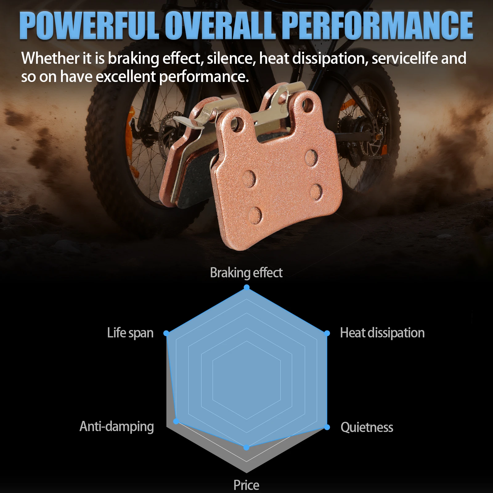 New Ebike Disc Brake Pads For XD-KLBS-DOTS Brake Calipers Pads Electric Bike Disc Brake Pads For XOD Brake Calipers