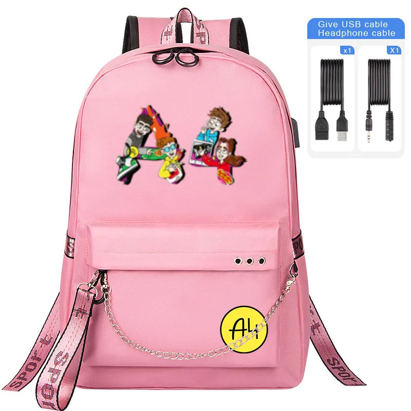 Cartoon A4 TEAM Backpack Kids School bag NEW vlad a4 Lamba Children Bookbag For Teenage Boy Girl USB Laptop Shoulder Bag