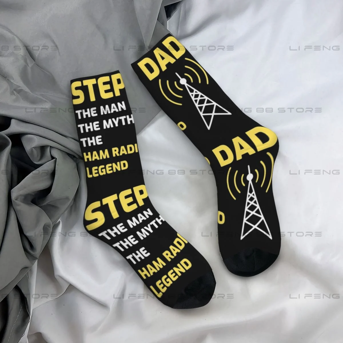 Calcetines Unisex de invierno, medias divertidas de estilo callejero, regalo de radioaficionado, Hip Hop