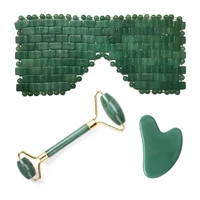 Set de Belleza con Mascarilla de Ojos de Jade y Rodillo