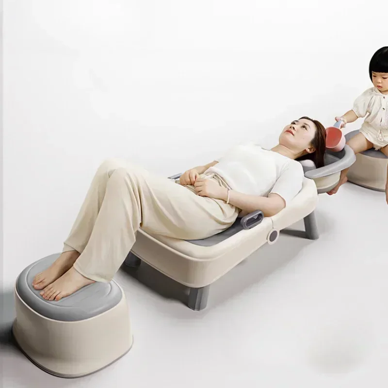 플라스틱 샴푸 의자 뷰티 경제형 스파 헤드스파 침대 전문 메이크업 샴푸 헤어 세척대 볼 카데이라 살롱 가구