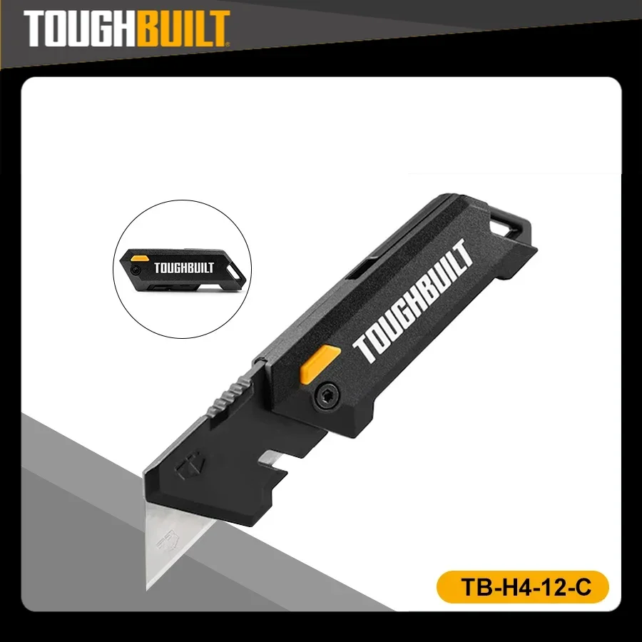 TOUGHBUILT TB-H4-12-C Folding Utility Knife Hand Tools Toughbuilt Sub-Compact Folding Utility Knife