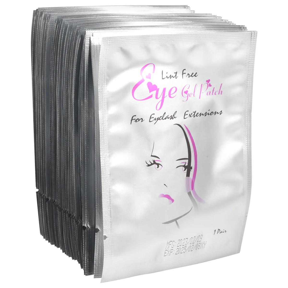 50 paia di Extension ciglia sotto i cuscinetti per gli occhi in Gel toppe in tessuto Non tessuto Make-Up