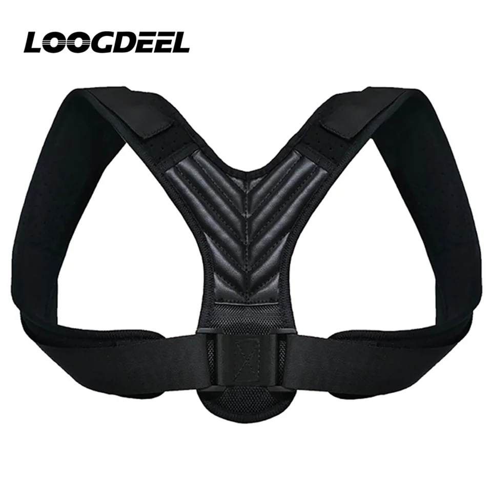 LOOGDEEL Lumbar Posture Orthopedic Belts Men Women Adjustable Posture Corrector Back Support Strap Brace Shoulder Spine Support