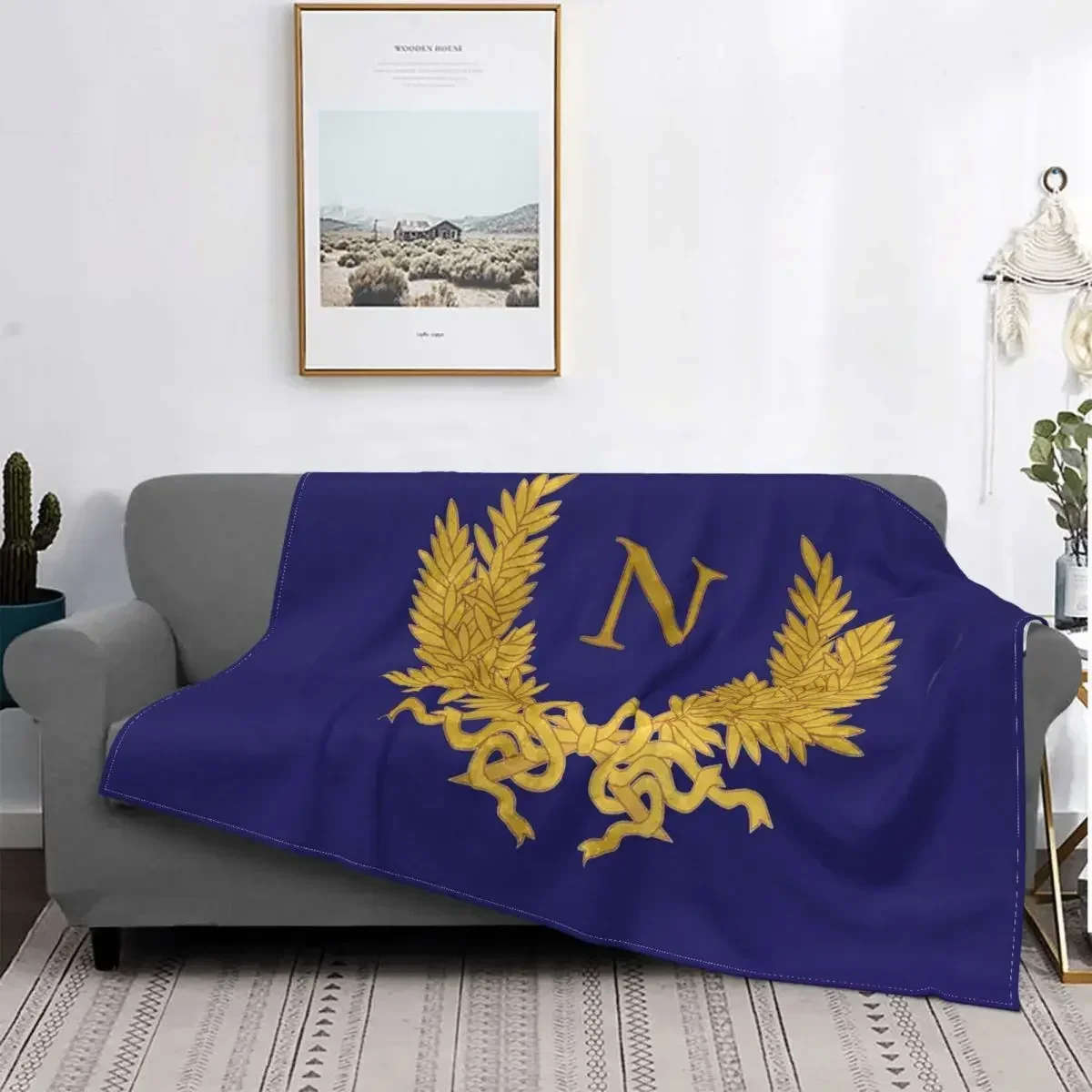 

Napoleon Bonaparte Blanket Fleece French Empire Lightweight Throw Blanket for Bed Bed Rug