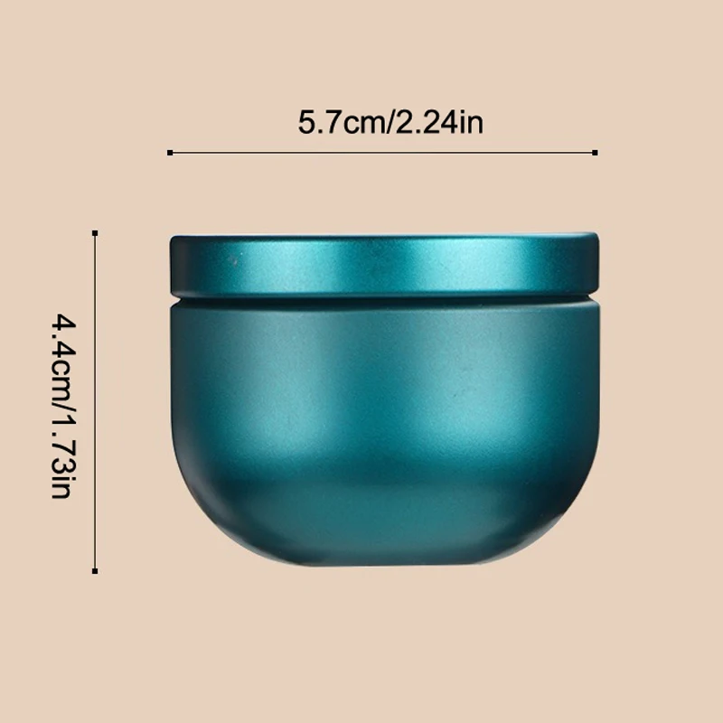 1/5Pcs Thickened Iron Herb Sealing Jar Spice Storage Organizer Portable Tea Canister Mini Empty Pot Tea Box Candy Round Cans