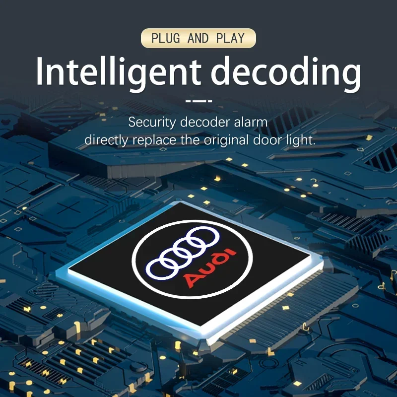 

2025 Автомобильные аксессуары для Audi Quattr Q3 Q5 Q7 S3 S4 S5 S6 S7 A4 A5 A6 B6 B7 B8 C5 C6 C7 A7 A8 Светодиодная эмблема Лампа двери автомобиля Добро пожаловать L