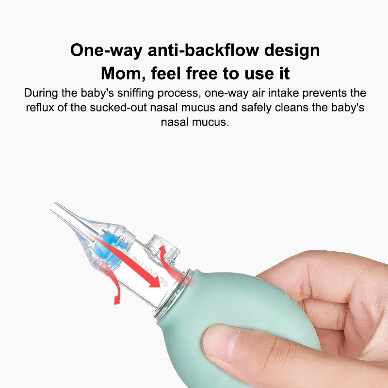 Morbido Aspiratore Nasale Per Il Neonato Del Bambino Anti-back Flusso Succhiare Il Naso Prevenire La Congestione Nasale Aspirapolvere Naso