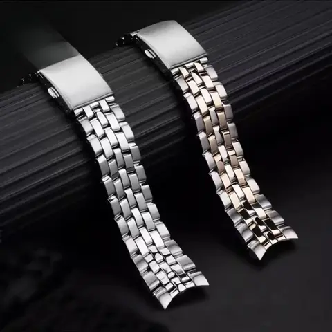 For Citizen Eco-Drive BM7250 AT2140 2144 Watchband Arc-shaped interface Precision Steel Watch Strap men's watch accessories 21mm