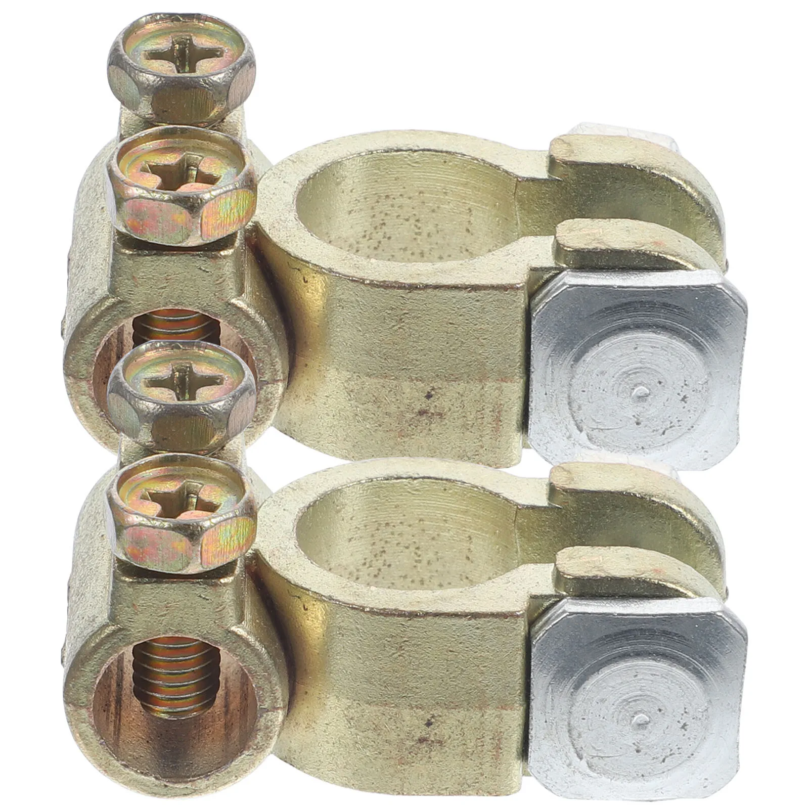 2pcs Car Clamp Terminal Connector Auto Terminal End Metal Corrosion Resistant Durable Fast Installation Portable