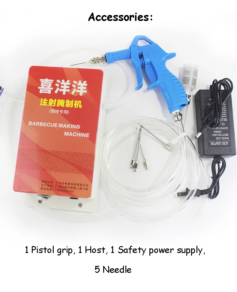 

Электрическая игла для инъекций, индейка, свинина, барбекю, стейк, мясные соусы, шприцы, маринады, кухонные аксессуары, специи, инструменты для приготовления пищи