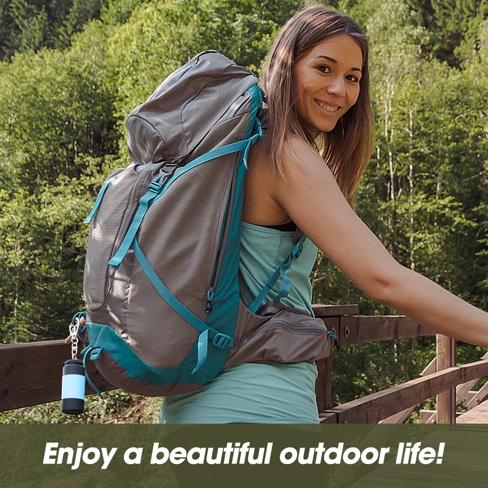 Bright Mini LED Flashlight 6 Colors USB Charging Head Waterproof Hiking Camping Lights Protable Rechargeable Keychain Flashlight