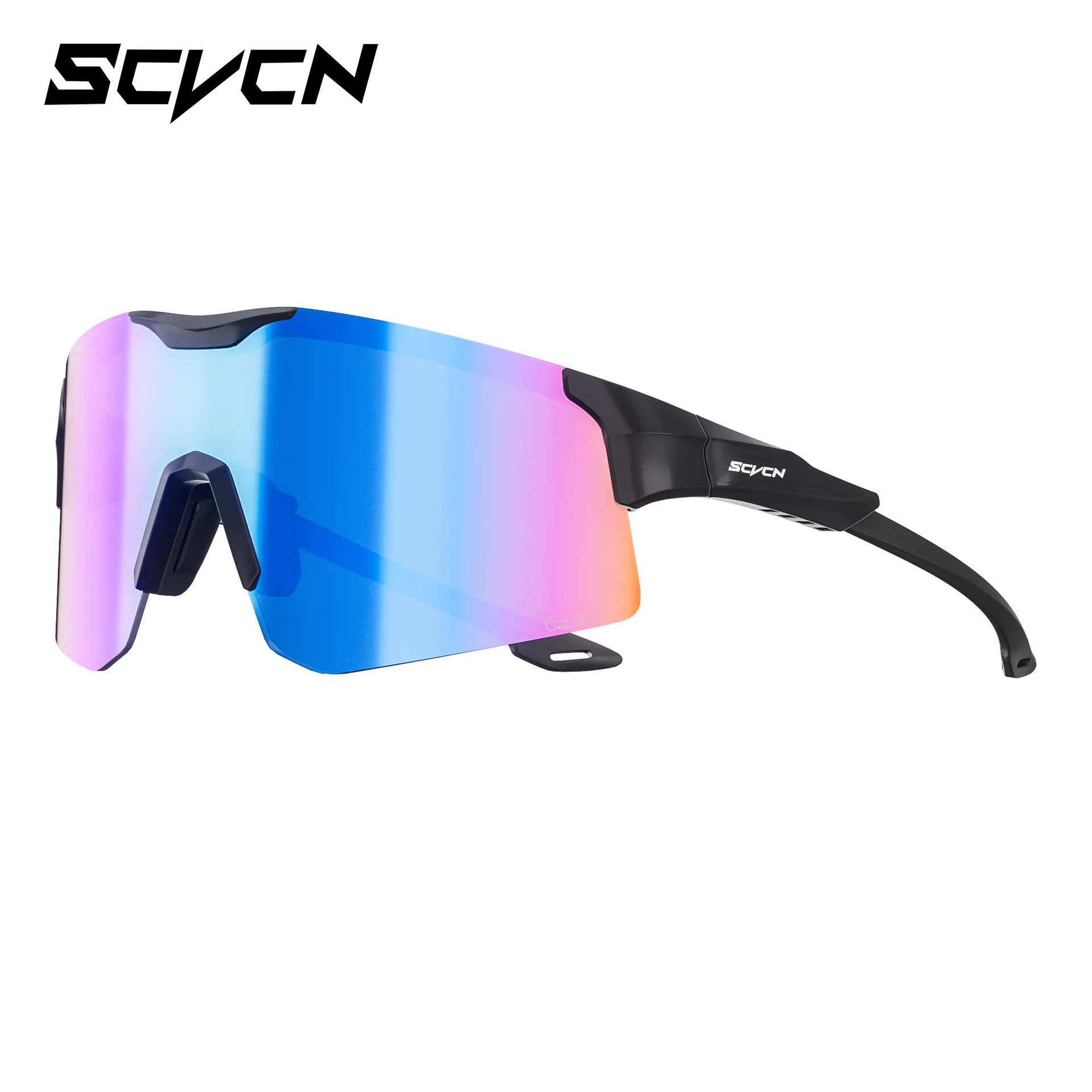 SCVCN Cycling Glasses Photochromic Color-Changing Men & Women Anti-UV Bicycle Hiking Windproof Eyewear
