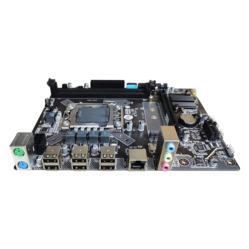 AU32-X79 Desktop-PC-Motherboard-Set + E5 2420 CPU + 2X 4G DDR3 RAM M.2 NVME LGA1356 DDR3-Speichersteckplatz SATA3.0 Gaming-Motherboard