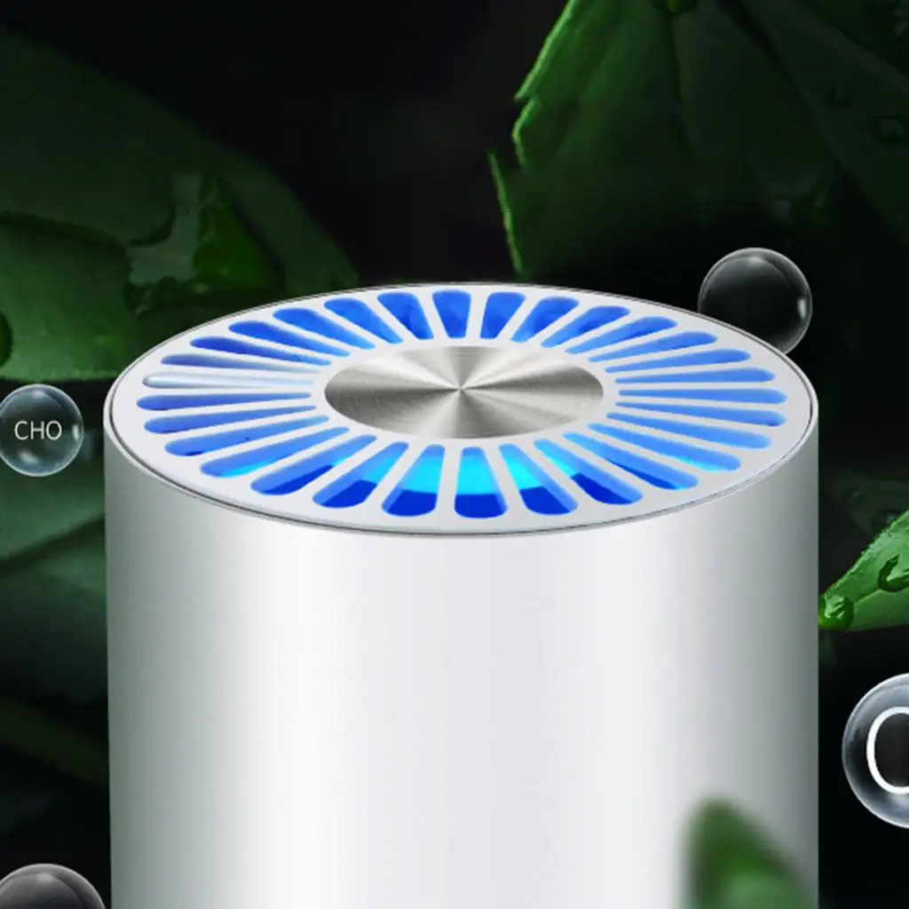 เครื่องทำความสะอาดเครื่องกรองอากาศแบบ USB ตัวกรองอากาศถ่านกัมมันต์สำหรับสารก่อภูมิแพ้ ABS