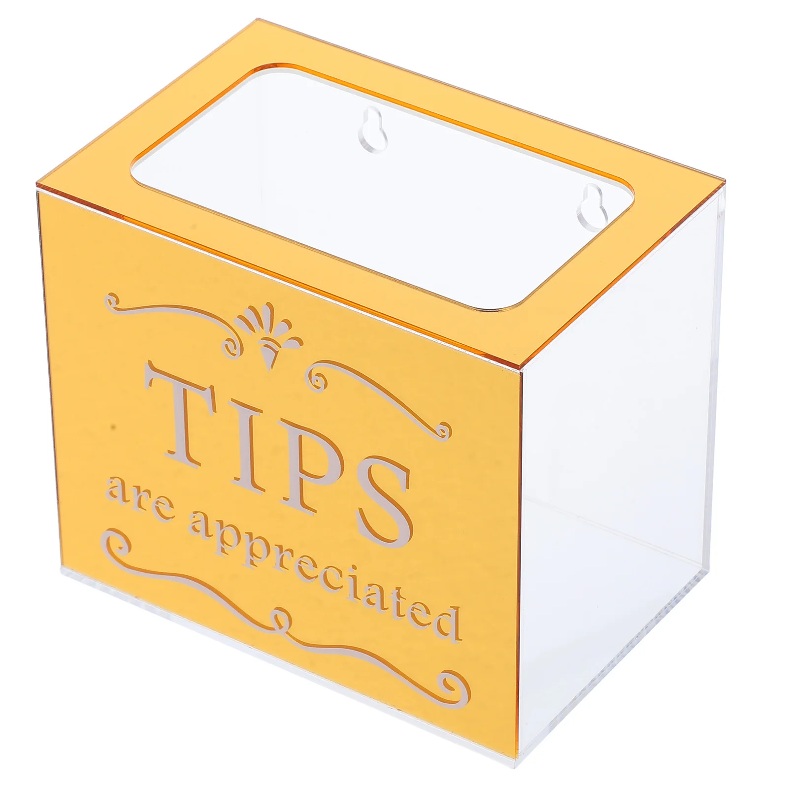 

Acrylic Suggestion Box Clear Lockable Money Collection Box Rectangular Design for Bars Cafes Restaurants Donation Raffle Cash