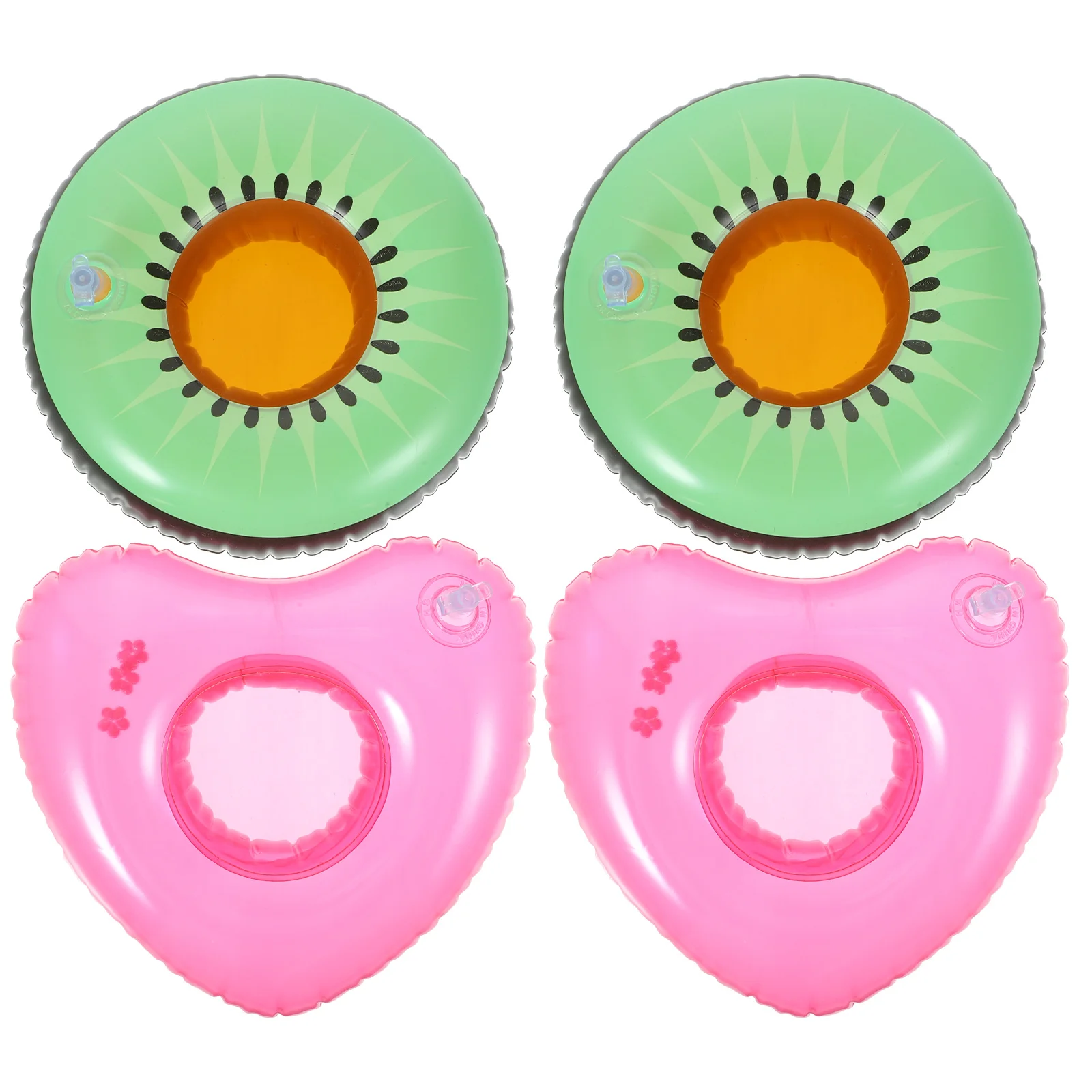 Soportes inflables para bebidas, taza flotante para Fiesta EN LA Piscina, playa, eventos tropicales, juegos de diversión con agua, hora del baño para niños, 4 Uds.