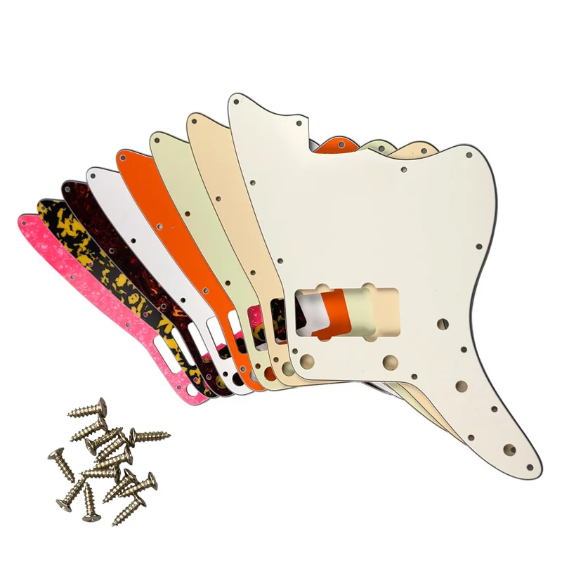 

Fei Man Custom Guitar Parts Hot Sale For US No Upper Controls Jazzmaster Style Guitar Pickguard With Pickups Scratch Replacement