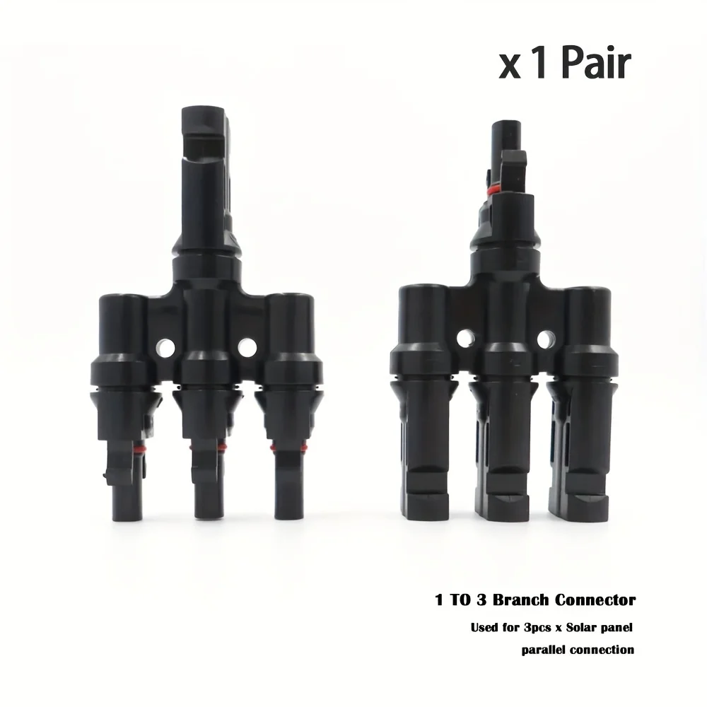1 Pair T2/T3/T4/T5/T6 Male&Femal Branch PV Solar panel Cable Connectors 30A 1000V Electrical Photovoltaic Panel Wire Connector