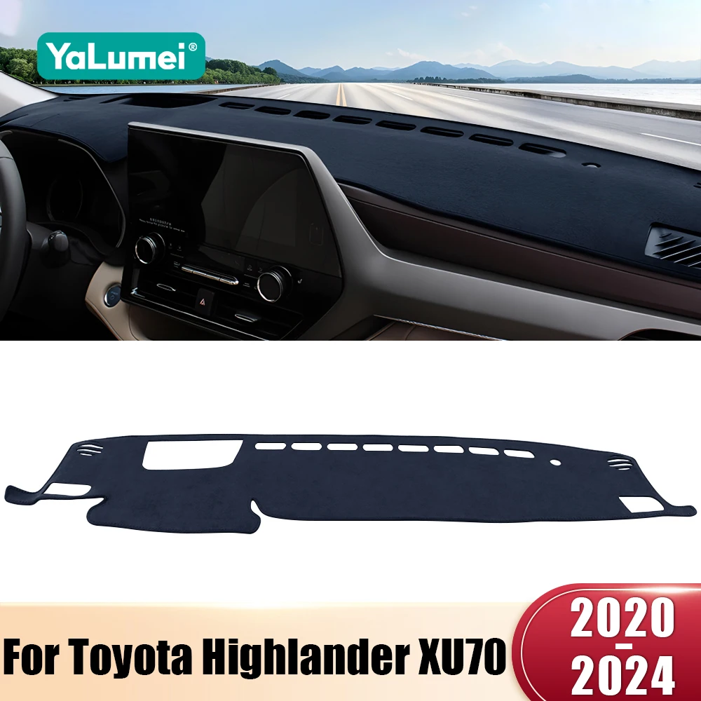 Für Toyota Highlander XU70 Kluger Hybrid 2020 2021 2022 2023 2024 Auto Dashboard Abdeckung Instrument Schreibtisch Sonnenschutz Nicht-slip Pad Matte