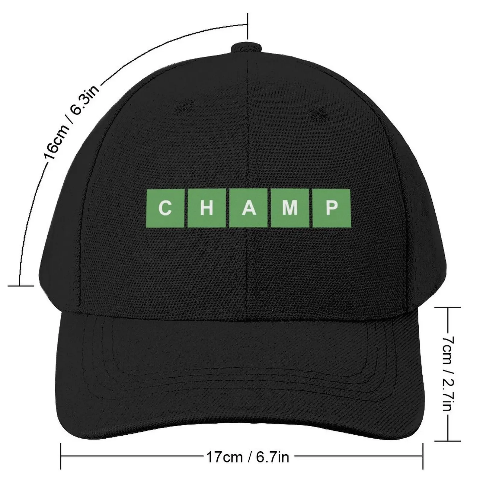 Wordle Game Champion Baseball Cap Vintage New In The Hat Designer Hat Boy Women's