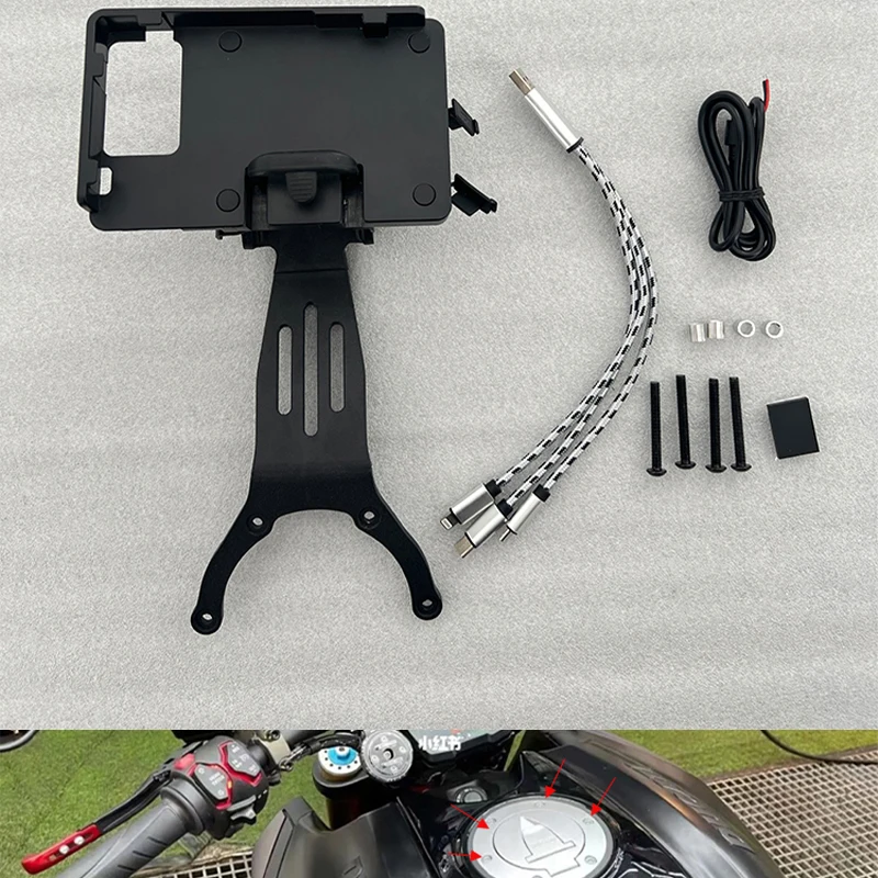 Navigation stand GPS navigation recorder stand mobile phone fixing plate stand suitable for KTM 1290 SUPER DUKE R EVO 2022+