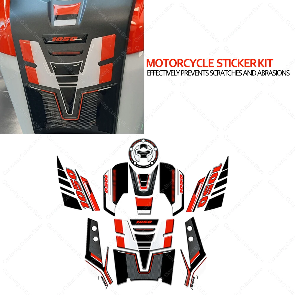 

For V-Strom 1050 XT Motorcycle Accessories Waterproof Protective Tank Pad Stickers Kit 3D Epoxy Resin Protective Sticker