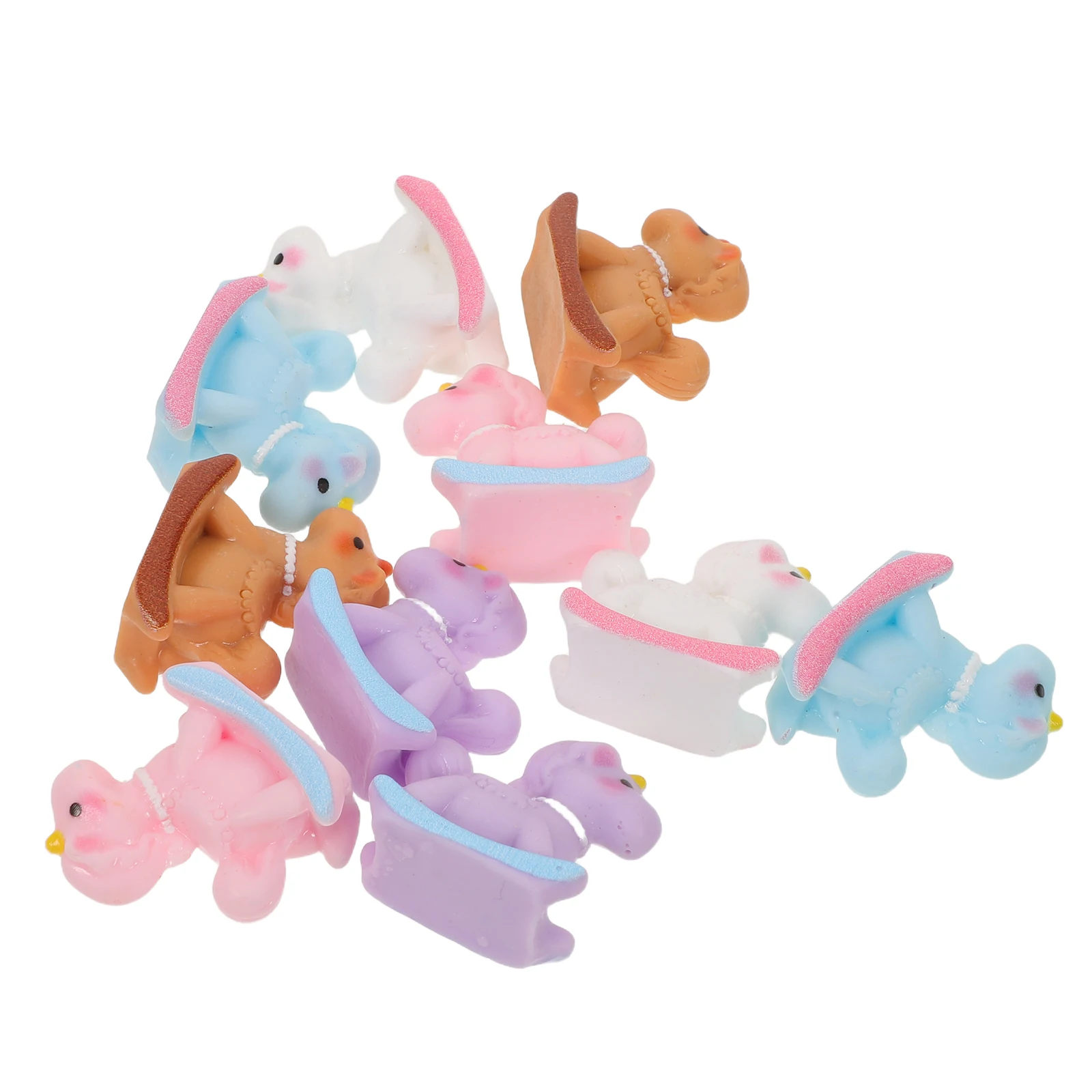 10 stks Macaron Kleur Mini Hobbelpaard Hars Paard Ornament Voor Verjaardagsfeestje Kerst Taart Decor Desktop Leuke Figuur