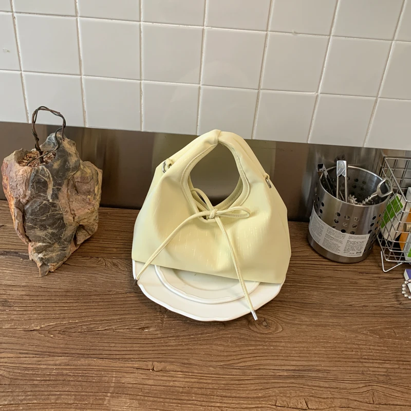 

Sweet Bowknot Drawstring Hobo Bag For Women, Multi-color Soft Crossbody Handbag, Cute Mini Shoulder Purse For Daily & Dating