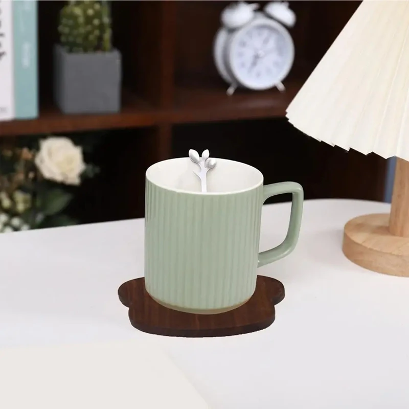 Drink Wooden Coasters Absorbent Animal Cat Claw Cup Mats Water Absorbing Drink Coasters Animal Cup Coasters For Drink
