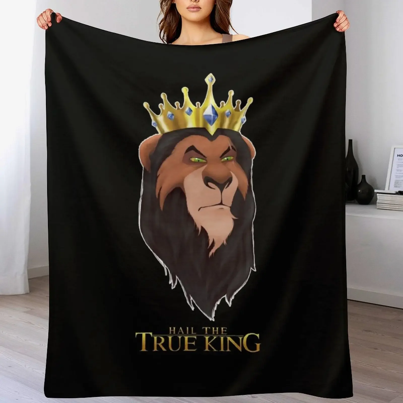 Hail the True King Throw Blanket Machine Washable Soft Warm Blanket