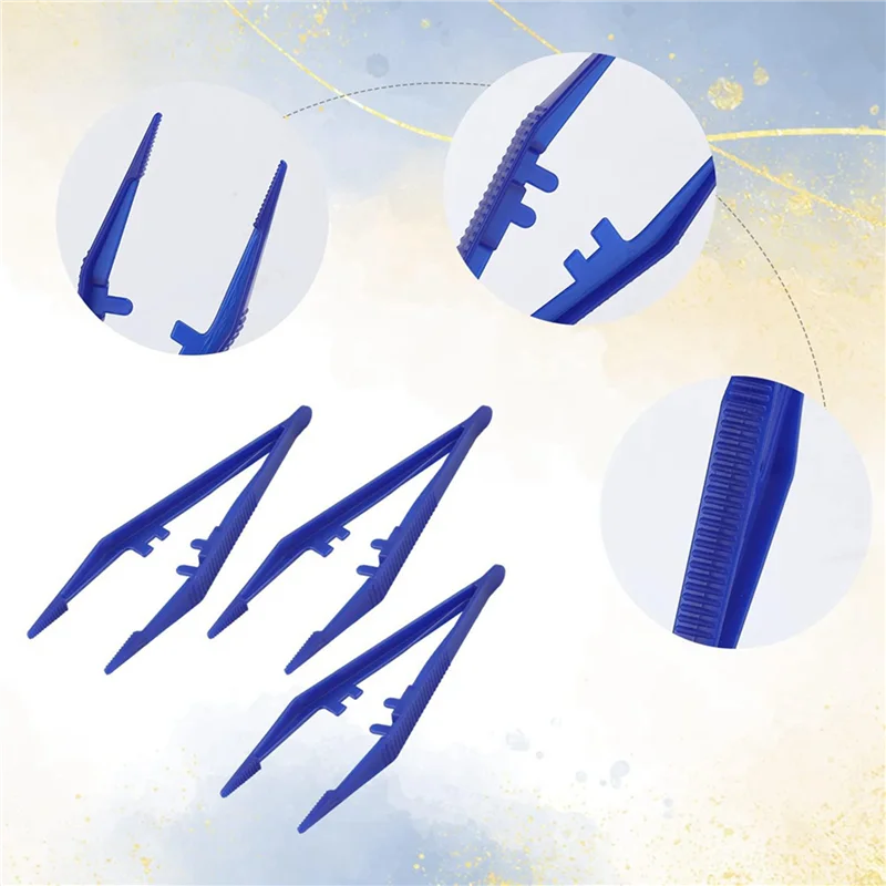 150 قطعة ملاقط بلاستيكية، ملاقط حرفية عملية ملقط بلاستيكي أداة صياغة للأطفال والمدرسة المنزلية DIY Crafts-B61B