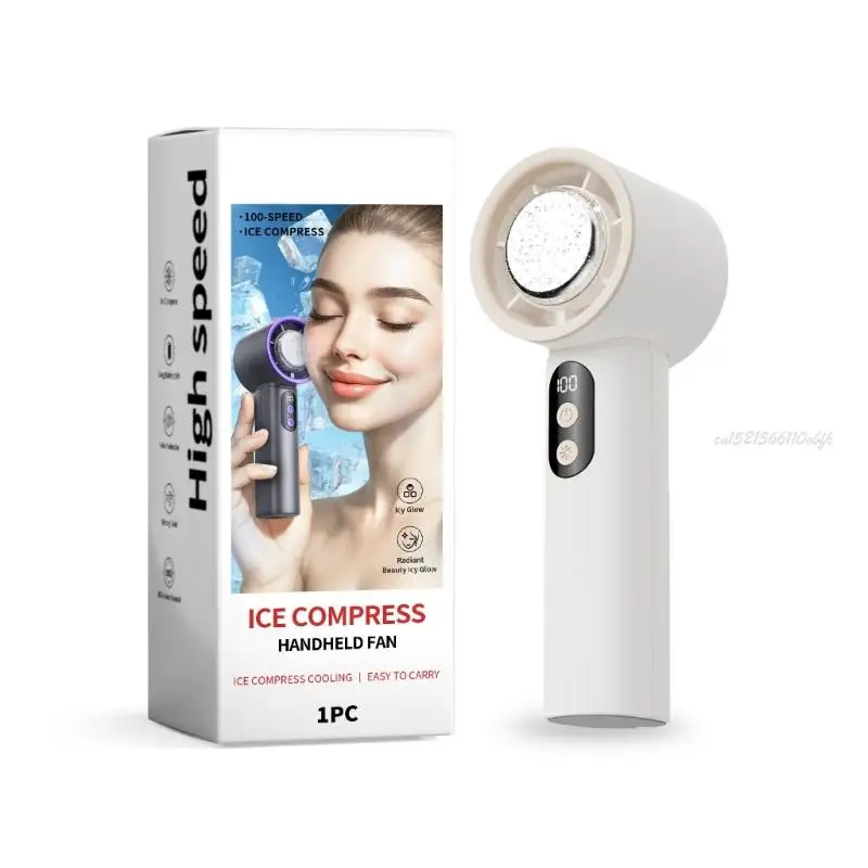 27RB متعددة النقاط الشاشة الرقمية مروحة المراوغة كفاءة مروحة التبريد هادئة قوية المعجبين ملمس بطارية كبيرة ABS للسفر في الهواء