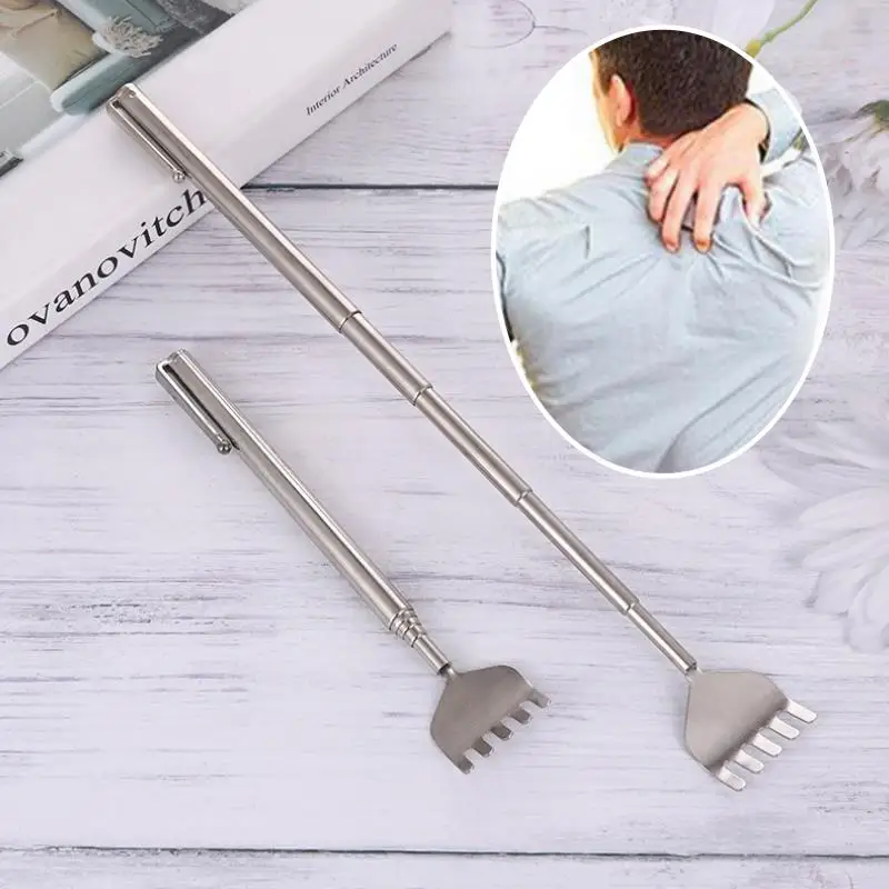 

Портативный регулируемый выдвижной телескопический скребок для спины, 1/2/3 шт., телескопическое устройство для царапин из нержавеющей стали