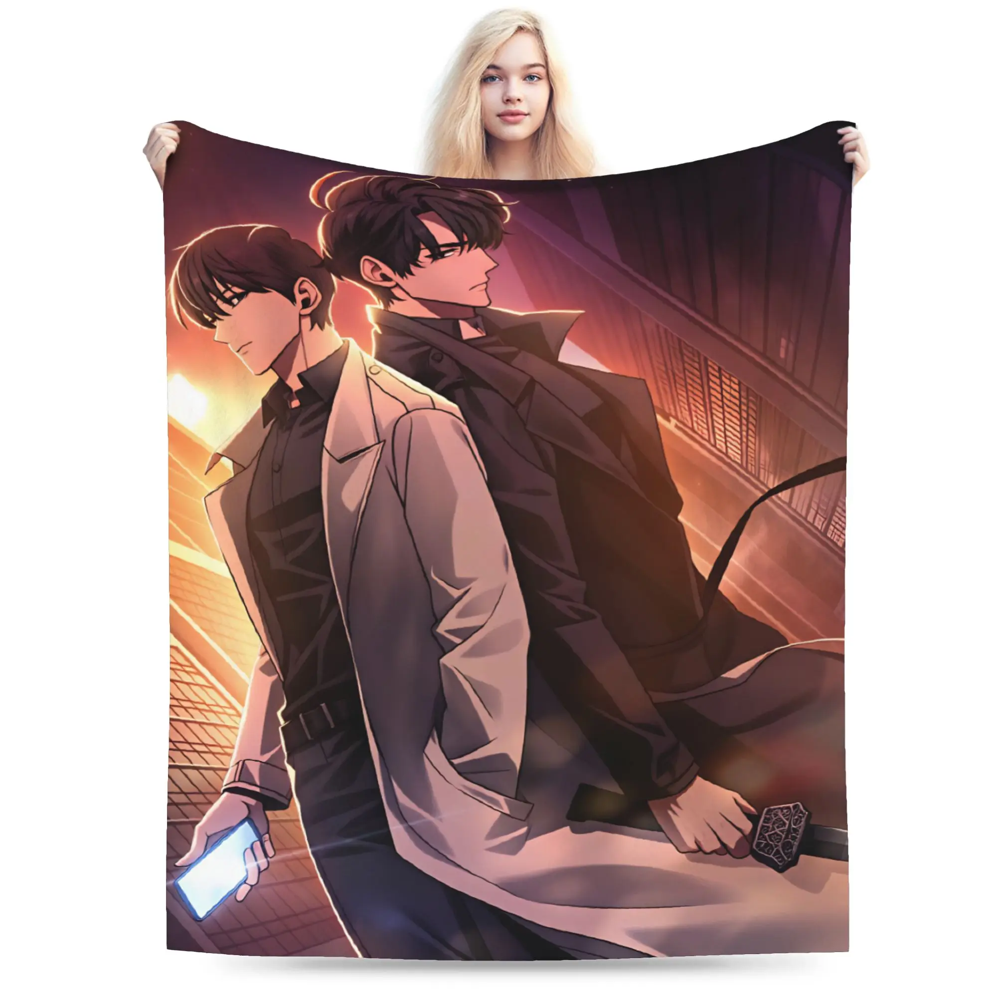 Omniscient Readers Viewpoint Throw Blanket Warm Soft Funny Blanket  For Sofa Home Picnic Flannel Bedspread Bed Cover