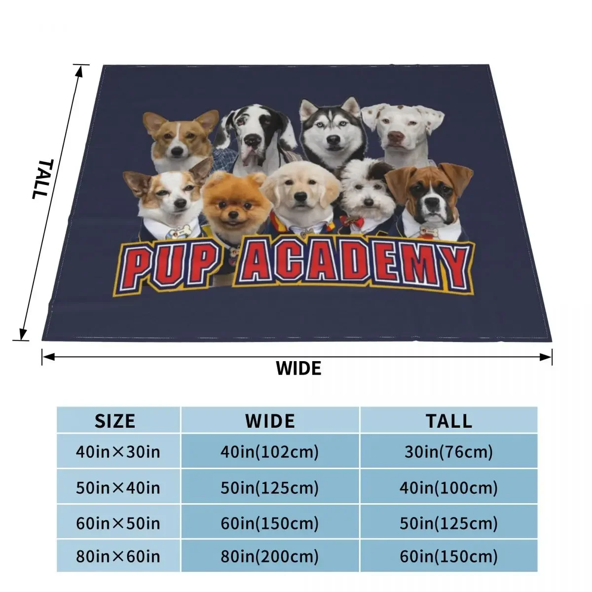 Pup Academy show Throw Blanket decorative Decorative Beds Summer Beddings Picnic Blankets