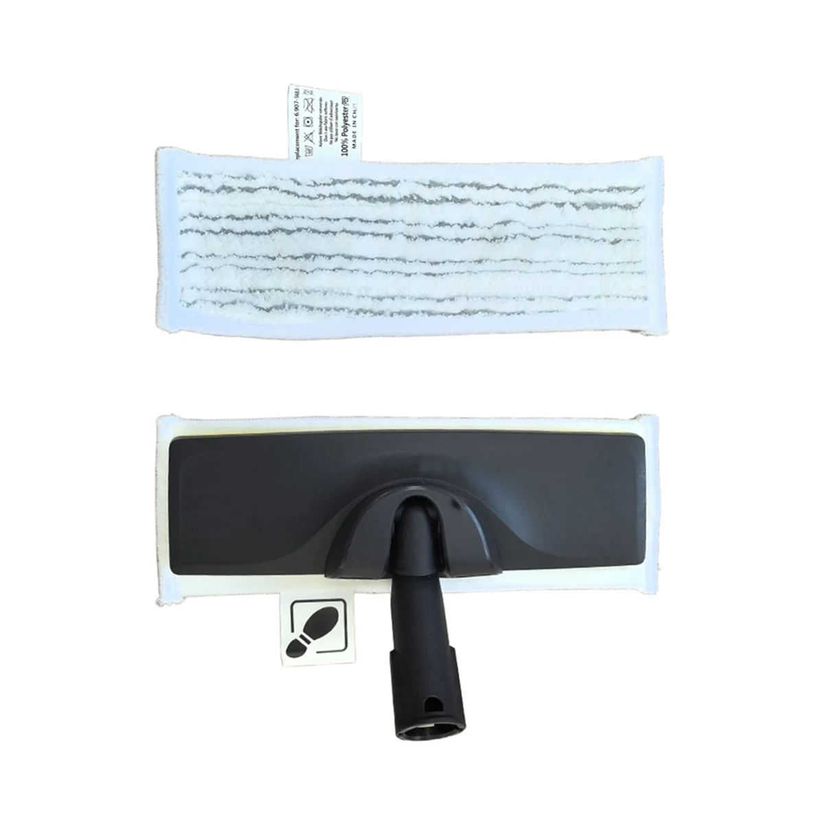 

A66Z 2PCS Microfiber Mop Cloths for Karcher CTK10 CTK20 SC1 SC2 SC3 SC4 SC5 Wet and Dry Usage Floor Cleaning Set