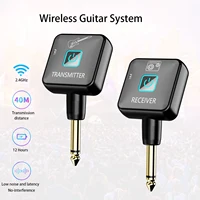 Sistema de guitarra inalámbrico 2,4 GHz transmisor receptor de guitarra inalámbrico 4 canales de señal para guitarra bajo instrumentos eléctricos