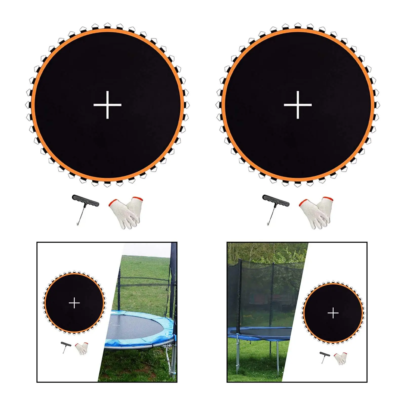 Trampoline Pad Trampoline Jumping Pad Lightweight Round Replacement Jumping Mat Jumping Cloth for Games Outdoor Adults