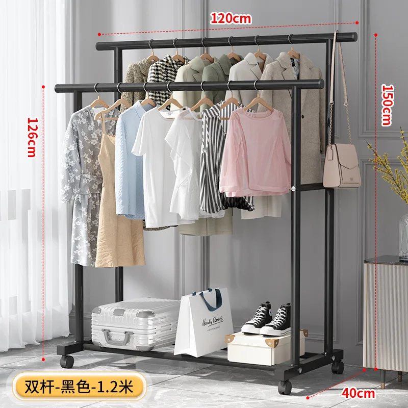 Wall Clothes Hanger Wearing for Clothes Home Furniture Coat Racks Floor Coat Rack Coats Page Wardrobe Stand Children\'s Room Rack