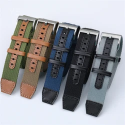 Breathable Skin Friendly Nylon Watchbands for Rolex Seiko Hamilton Omega Khaki Field Retro Waterproof Sweatroof Strap 20 22mm