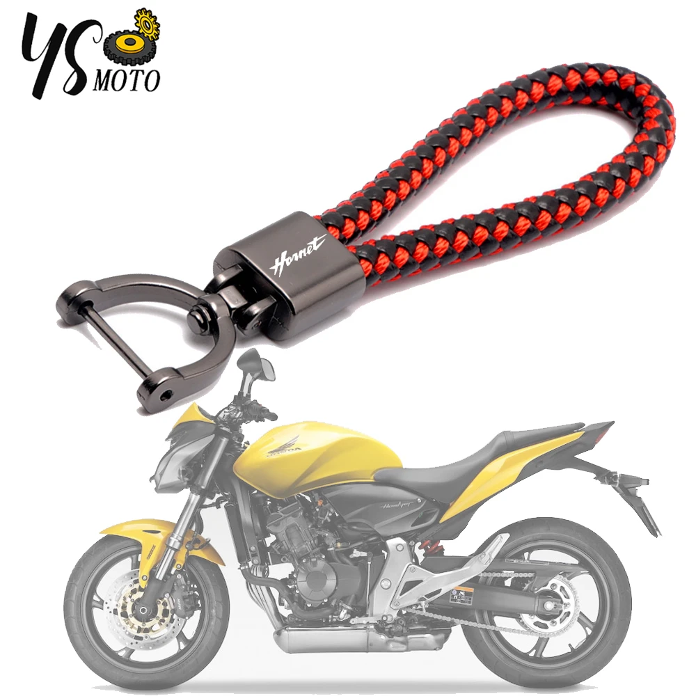 2023 For HONDA CB 250 600 750 900 F Hornet CB600F CB75  High Quality Motorcycle Accessories Braided Rope Keyring Keychain