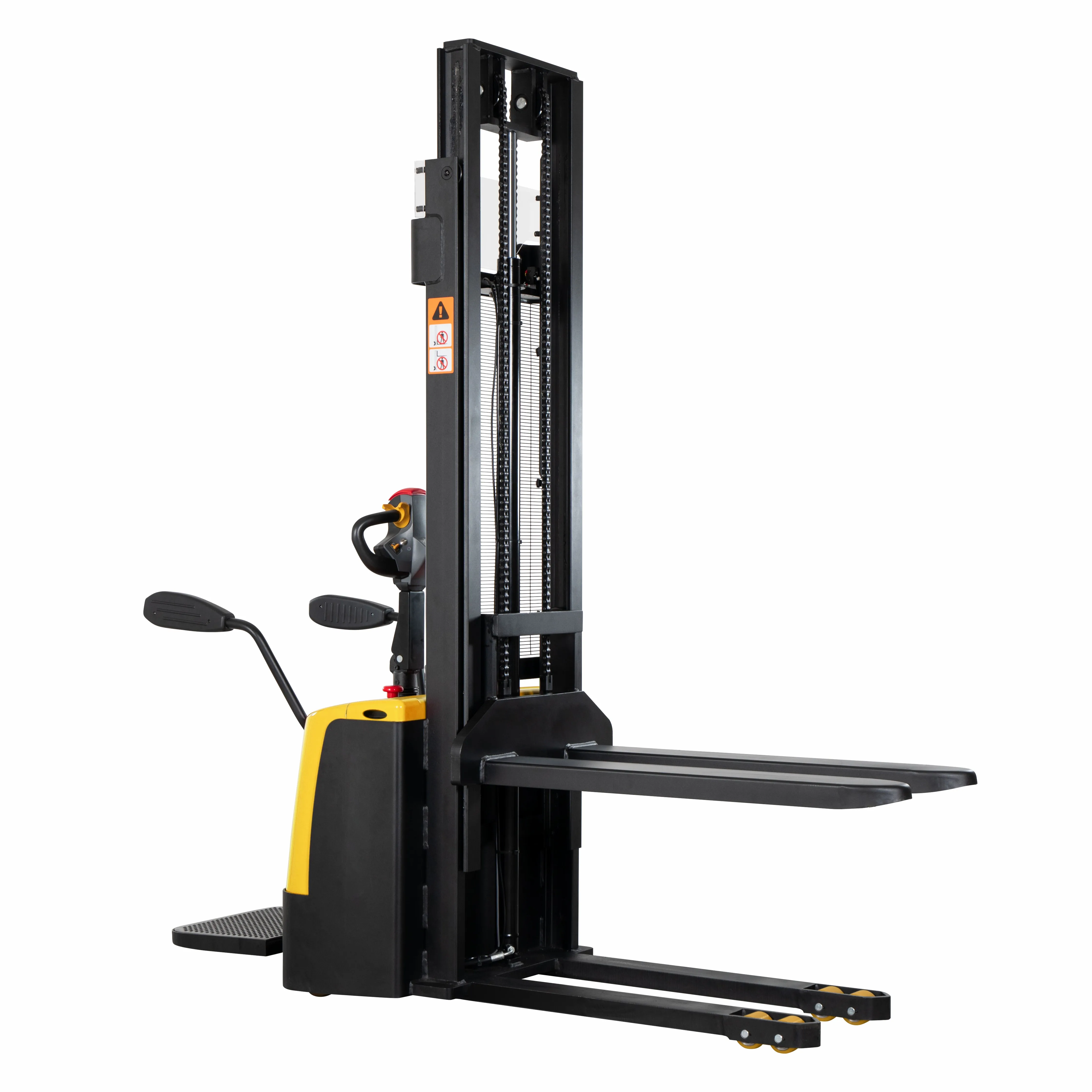 Lifting Semi Electric Stackers Pallet Stacker Walking Type Electric Stacking Truck Forklift