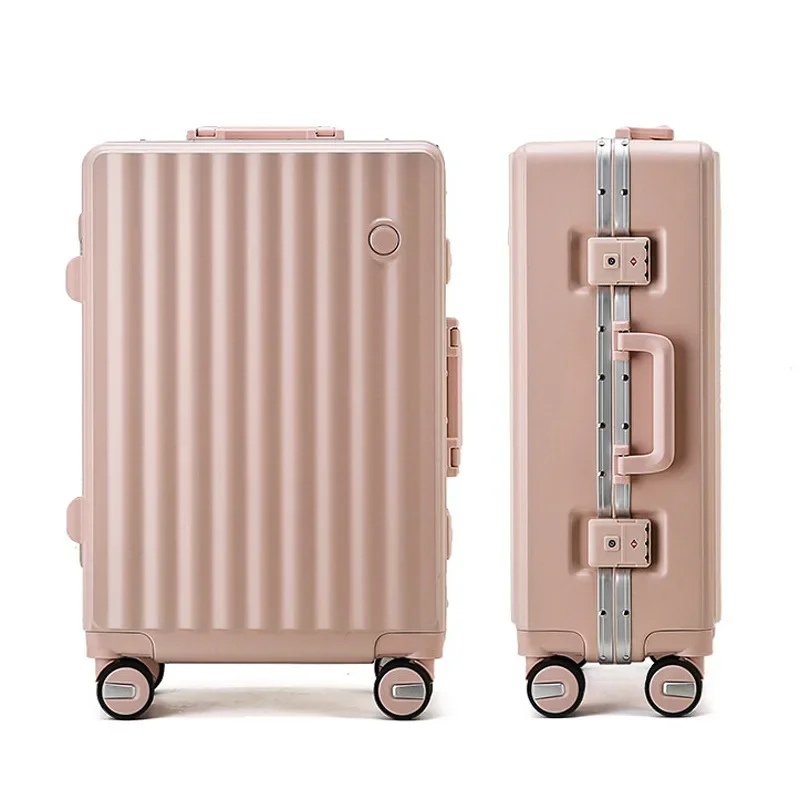 Travel luggage fashion carry on trolley suit password boarding box men women pull rodbox large capacity password