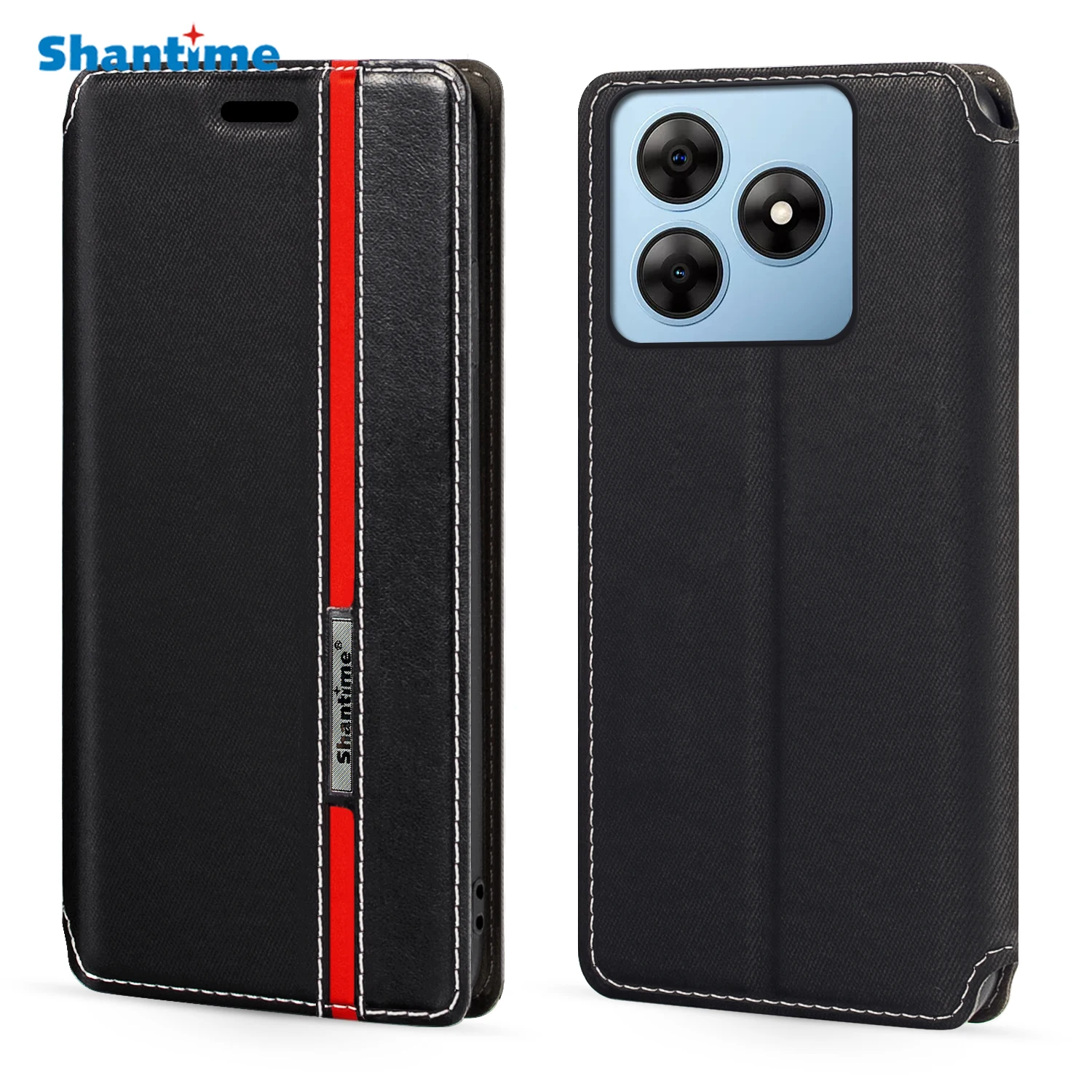 For Blackview Wave 8C Case Fashion Multicolor Magnetic Closure Leather Flip Case Cover with Card Holder 6.56 inches