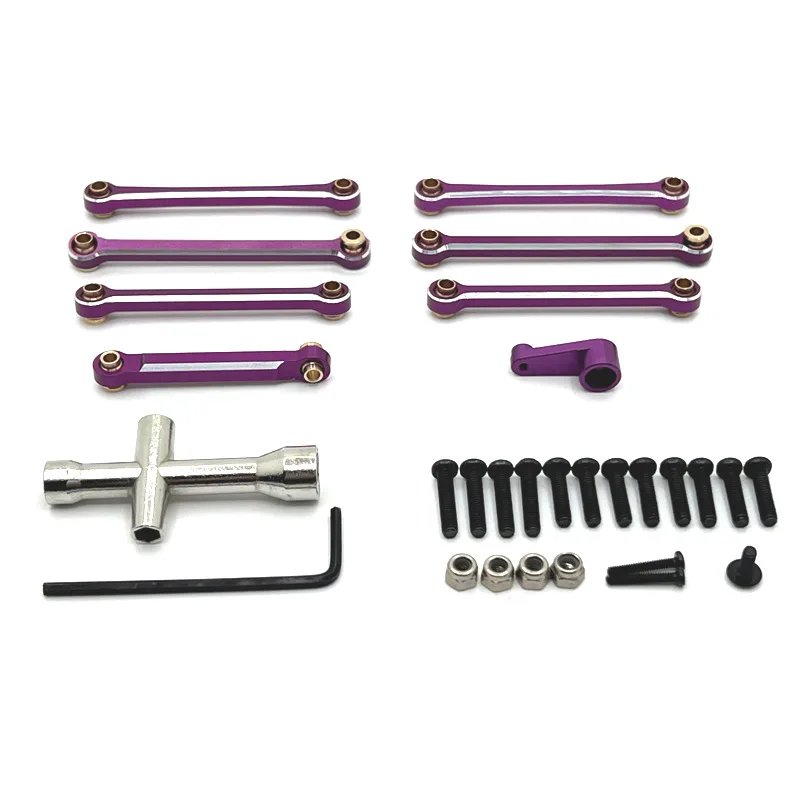 Wltoys 144001 144010 124007 124008 124016 124017 124018 124019 Biellette de direction en métal, bras Servo, pièces de mise à niveau de voiture RC Wltoys 144001 144010 124007 124008 124016 124017 124018 124019 Biellette de direction en métal, bras Servo, pièces de mise à niveau de voiture RC