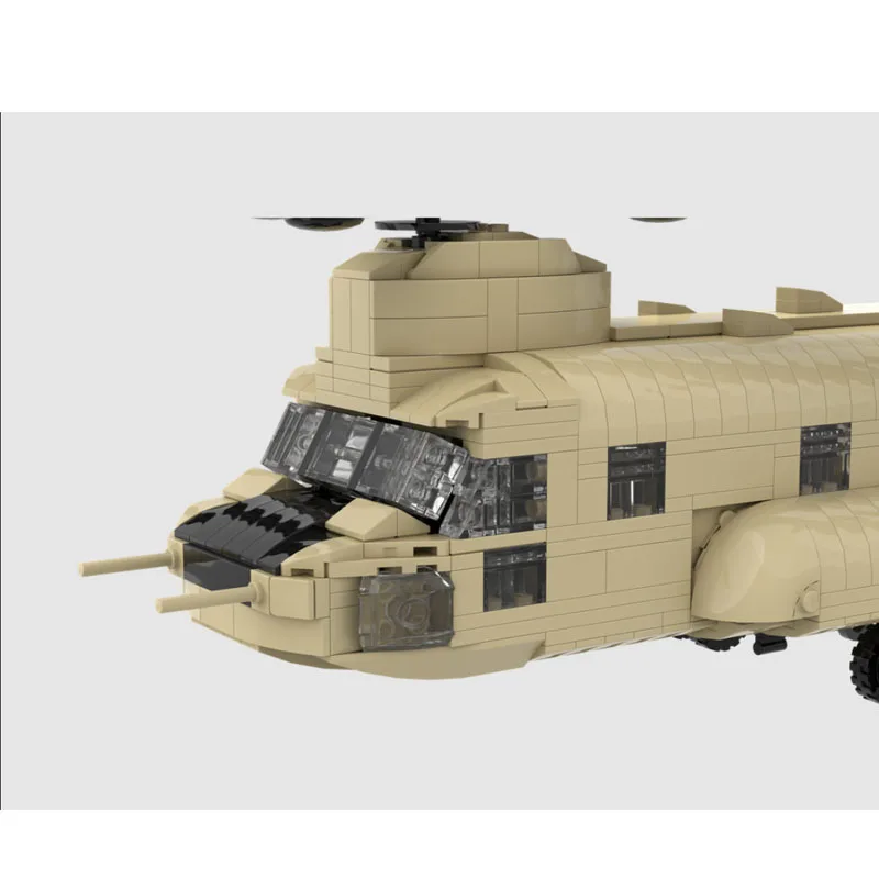 

MOC-210439 New 1970s Air Helicopter Building Block Model 1586 Parts MOC Boys Children Birthday Christmas New Year Toy Gift