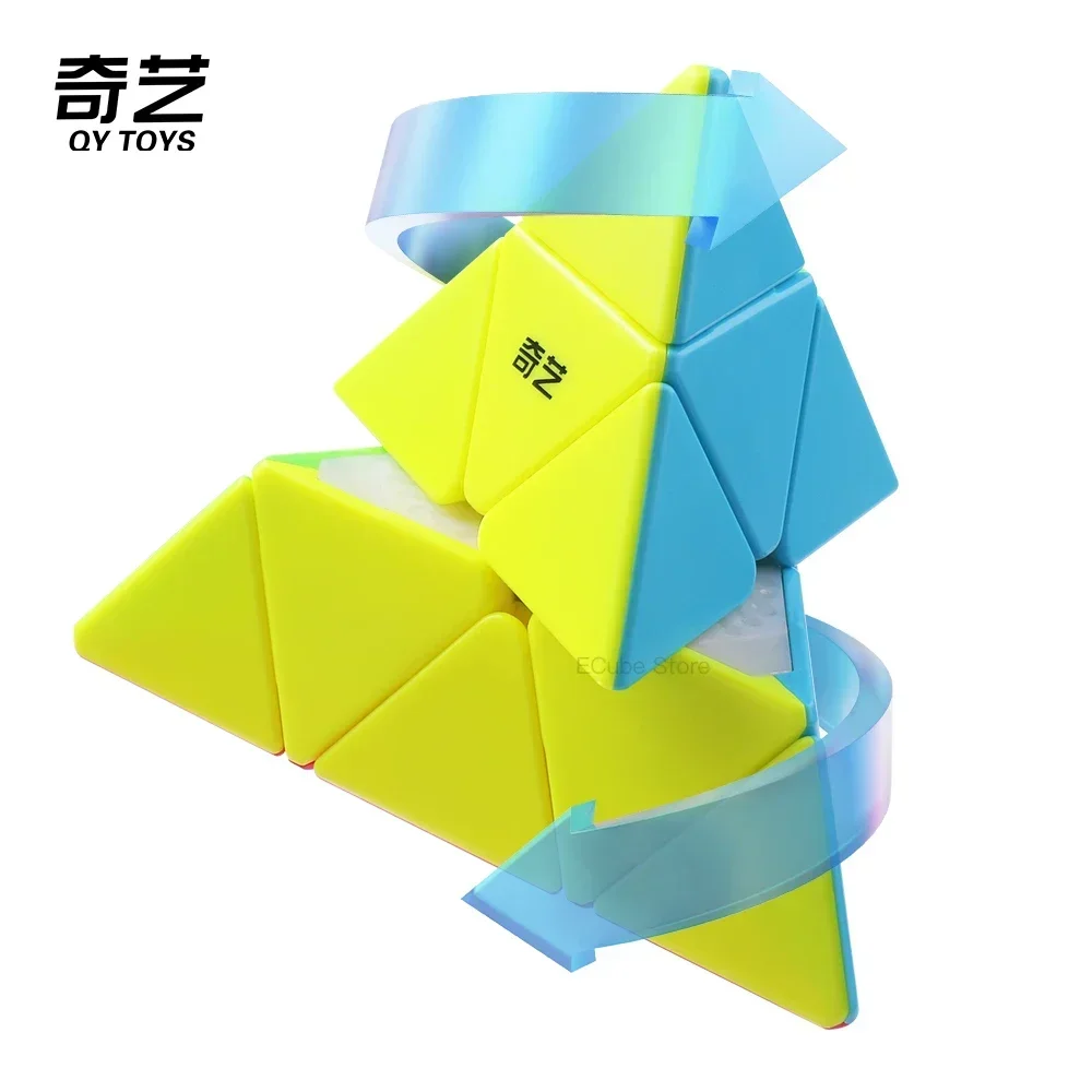 [ECube] QiYi QiMing S3 Pyraminx zaktualizowana magiczna kostka profesjonalna Cubo Magico Puzzle zabawka dla dzieci prezent puzzle dla dzieci