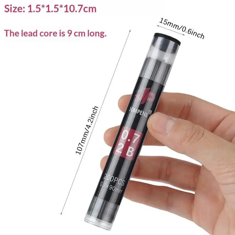 �� 2B Mechanische Bleistiftminen, 0,5/0,7/0,9/1,3/2,0mm 90mm Bleistiftminen für Zeichnen, Skizzieren & Schreiben – Detail 6